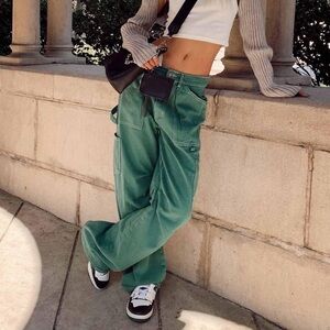 LIONESS MIAMI VICE PANT FOREST GREEN